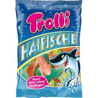Trolli Haifische Żelki Owocowe Rekiny z Pianką 150 g DE