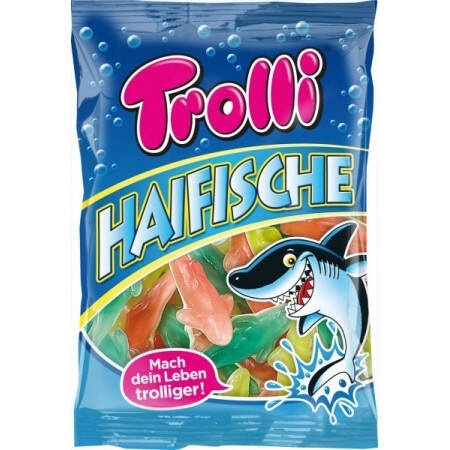 Trolli Haifische Żelki Owocowe Rekiny z Pianką 150 g DE Trolli Haifische Żelki Owocowe Rekiny z Pianką 150 g DE