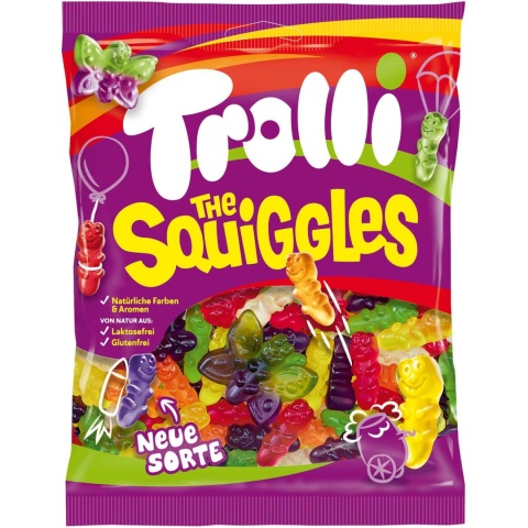 Trolli The Squiggles żelki owocowe 150 g bez laktozy i glutenu