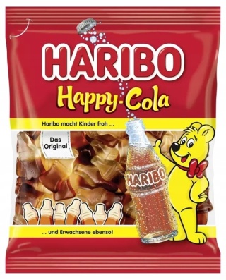 Żelki Haribo Happy Cola 175 g - Kultowy smak coli bez konserwantów