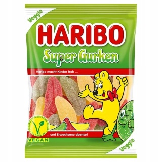 Żelki Haribo Super Gurken owocowe 175 g - Wegańska przyjemność owocowa