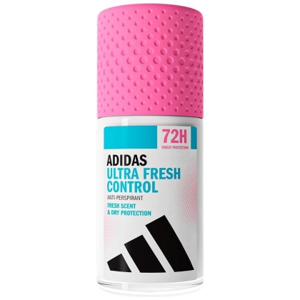 Adidas Women Ultra Fresh Control roll-on antyperspirant w kulce 50 ml 72h świeżość i ochrona