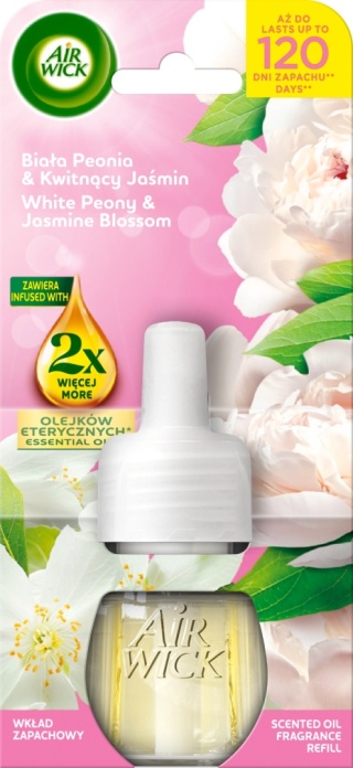 Air Wick wkład elektryczny Biała Peonia i Kwitnący Jaśmin 19 ml
