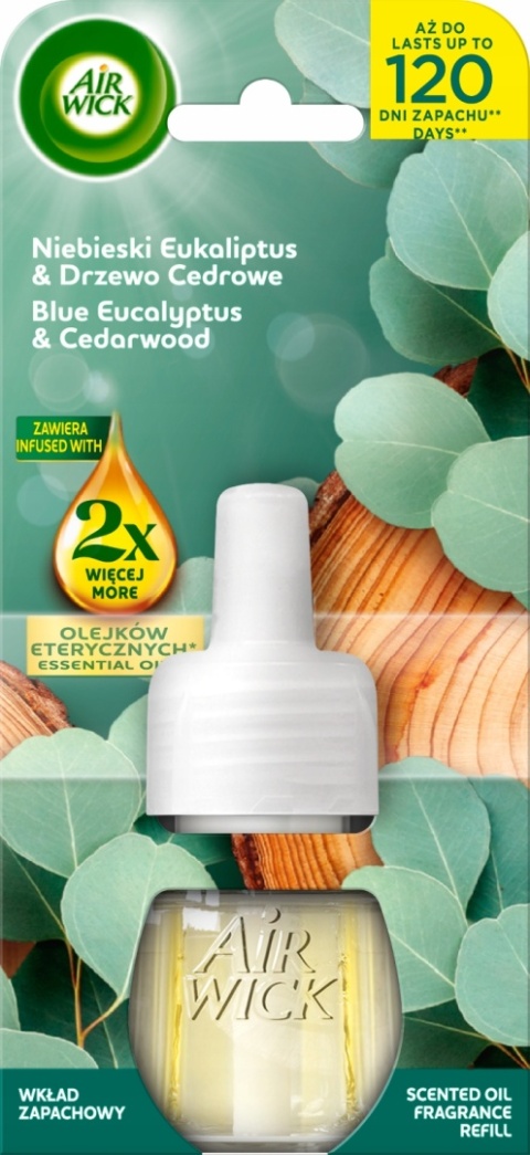 Air Wick wkład elektryczny Niebieski Eukaliptus i Drzewo Cedrowe 19 ml