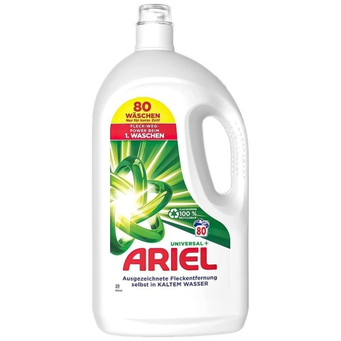 Ariel Universal+ Uniwersalny Żel do Prania 4L 80 prań DE