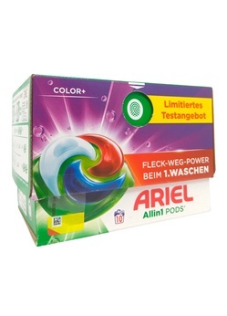 Ariel kapsułki do prania 3w1 Color+ niemieckie do koloru 100 szt All in One