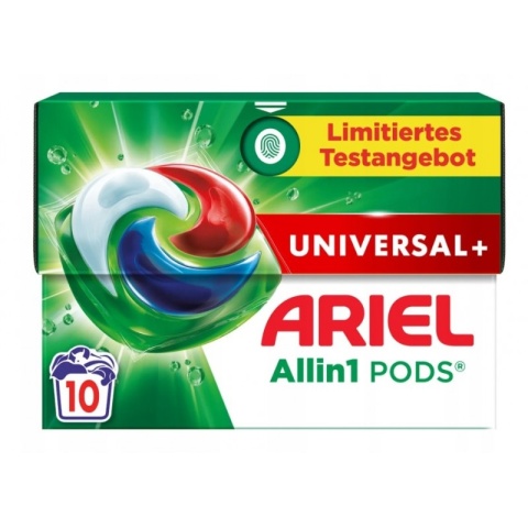 Ariel kapsułki do prania 3w1 Universal+ niemieckie uniwersalne 100 szt