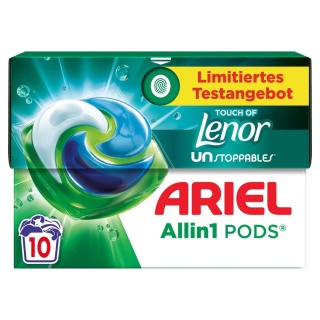 Ariel kapsułki do prania 3w1 uniwersalne Touch of Lenor niemieckie 100 szt All in One