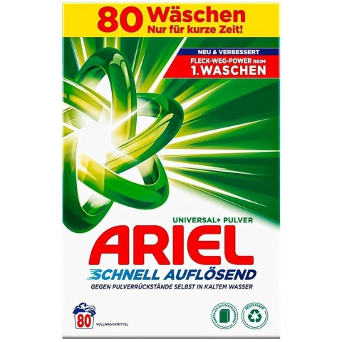 Ariel proszek do prania Uniwersalny DE 80 prań 4,8kg