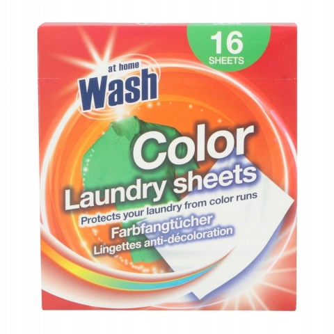 At Home Wash chusteczki wyłapujące kolor 16 sztuk