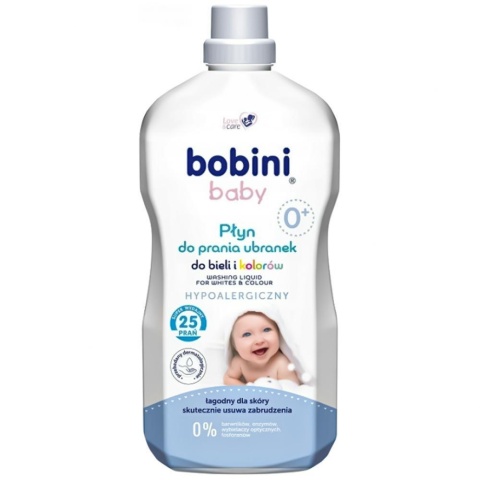 Bobini Baby płyn do prania bieli i kolorów hipoalergiczny 1,8 L - 25 prań