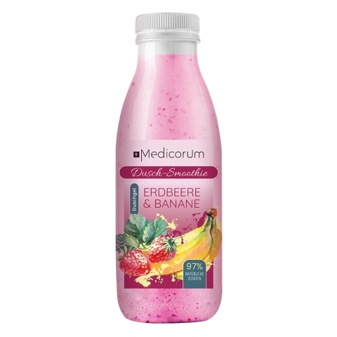 Dr Medicorum Smoothie do ciała Truskawka Banan żel pod prysznic peelingujący 400 ml