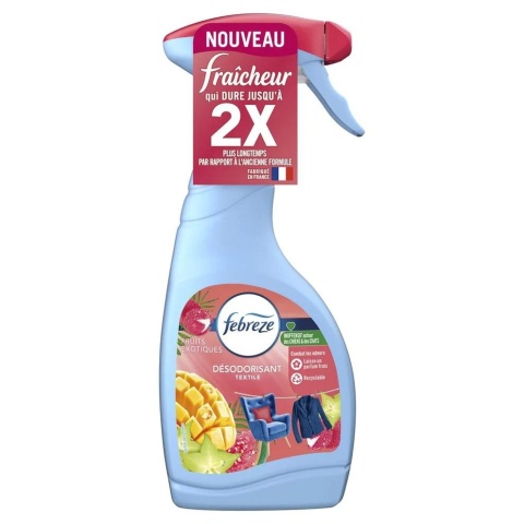 Febreze Owoce Egzotyczne 500 ml odświeżacz do tkanin spray tropikalny zapach