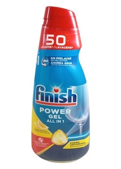 Finish All In 1 Max Power Gel Lemon żel do zmywarki zestaw 3 x 1 l (150 myć)