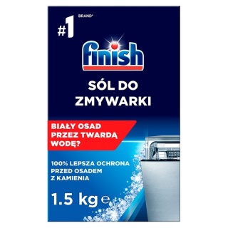 Finish sól do zmywarki 1,5 kg + nabłyszczacz XL 800 ml zestaw