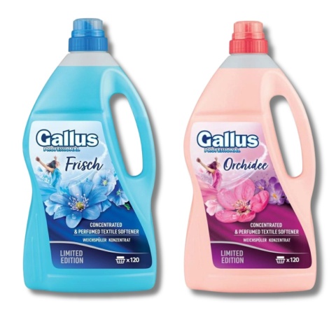 Gallus Professional zestaw płynów do płukania 240 płukań (4,08 L x 2) Orchidea + Fresh
