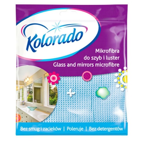KOLORADO ścierka z mikrofibry do szyb 35x35