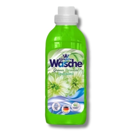 Königliche Wäsche zestaw płynów do płukania 216 płukań (1,8L x 3) Blue, Rosa, Grünes Paradies