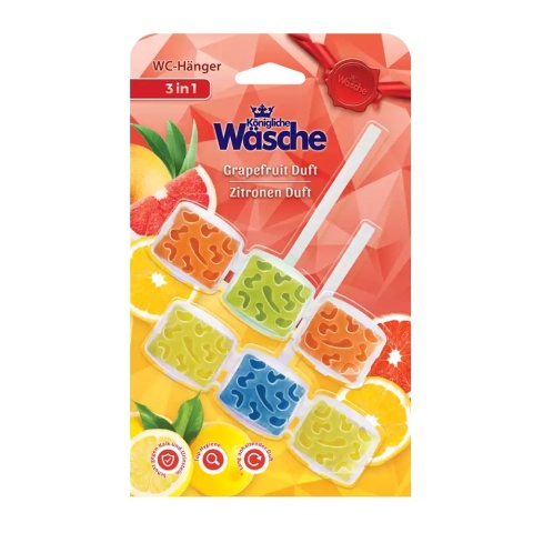 Königliche Wäsche zestaw zawieszek do WC 4 szt Zitrone Grapefruit + Leśne Zioła