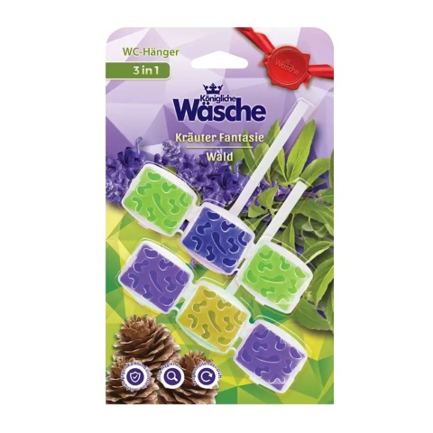 Königliche Wäsche zestaw zawieszek do WC 4 szt Zitrone Grapefruit + Leśne Zioła