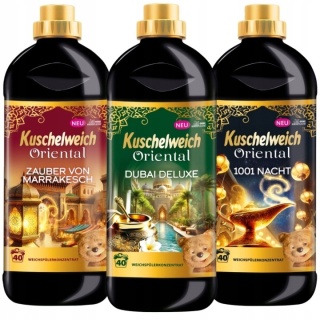 Kuschelweich Oriental zestaw płynów do płukania 3x1L Dubai Deluxe 1001 Nacht Marrakesch