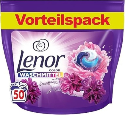 Lenor Amethyst Blütentraum kapsułki do prania 3w1 niemieckie kolor 50 szt kwieciste marzenie