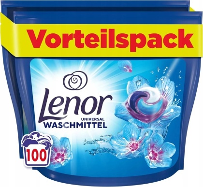 Lenor Aprilfrisch niemieckie kapsułki do prania 3w1 uniwersalne 100 szt