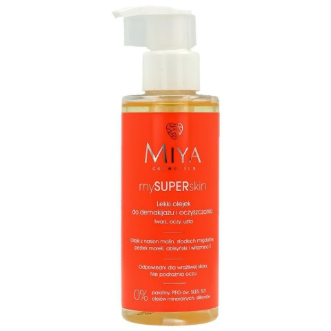 MIYA mySUPERskin olejek do demakijażu i oczyszczania twarzy 140 ml naturalny olejek do twarzy