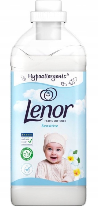 Niemiecki Lenor Sensitive płyn do płukania tkanin 1,7 l 68 płukań hipoalergiczny