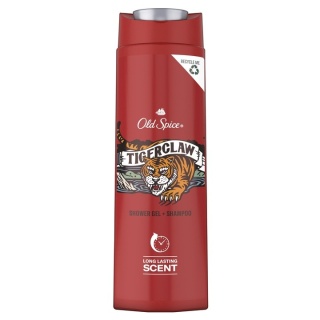 Old Spice Tiger Claw żel pod prysznic i szampon dla mężczyzn 3w1 zestaw 6 x 400 ml