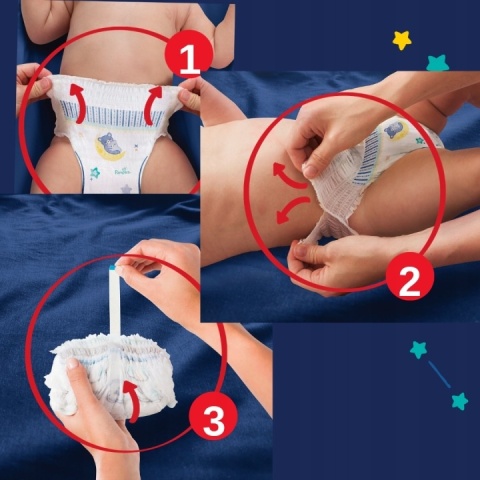 Pampers Night Pants 4 25 szt pieluchomajtki na noc 100% ochrony suchość