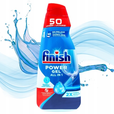 Finish All In One Power Gel żel do zmywarki zestaw mix zapachów 3 x 1 l (150 myć)