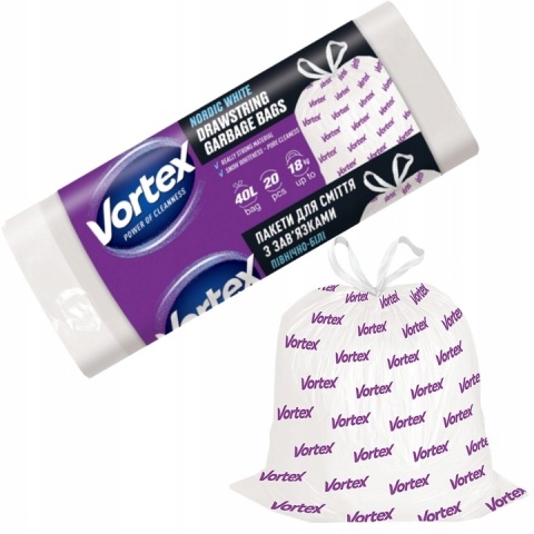 VORTEX worki na gruz 40L z taśmą 20 szt