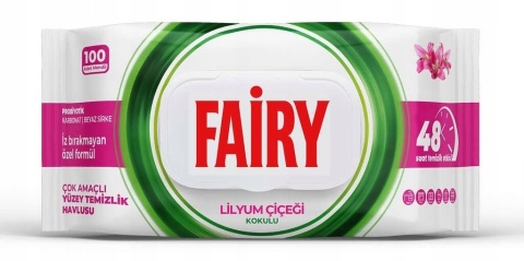 Zestaw chusteczek czyszczących Fairy 3w1 300 sztuk Lavender + Lemon + Lily