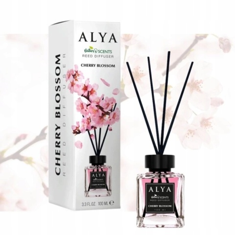 Alya Nature’s Scents Cherry Blossom patyczki zapachowe do domu 100 ml