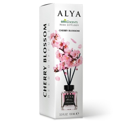 Alya Nature’s Scents Cherry Blossom patyczki zapachowe do domu 100 ml