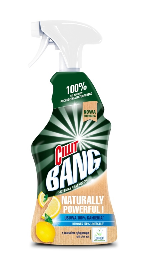 Cillit Bang Naturally Powerful Łazienka spray 750 ml z kwaskiem cytrynowym