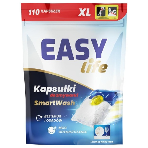 Easy Life SmartWash XL kapsułki do zmywarki 110 sztuk