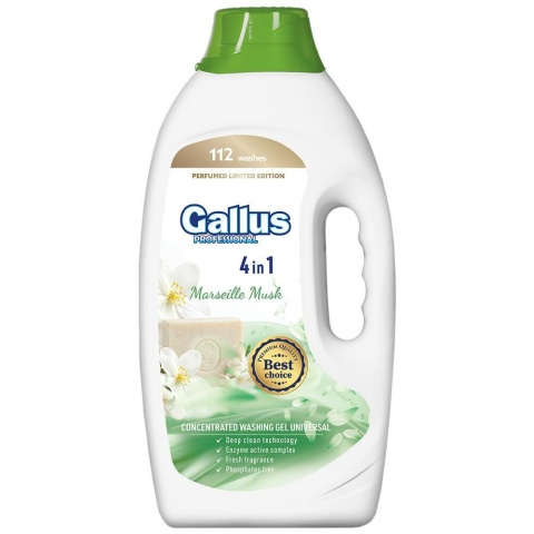 Gallus Professional 4in1 Marseille Musk perfumowany żel do prania 4,05 l - 112 prań