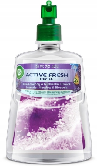 Air Wick Active Fresh Pola Lawendy i Niebieskie Dzwonki zapas do odświeżacza 228 ml