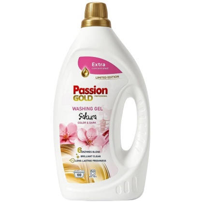 Passion Gold Professional Sakura żel do prania kolorowych i ciemnych tkanin 3,5 l - 100 prań