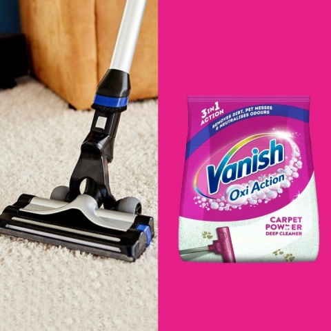 Vanish Oxi Action proszek do czyszczenia dywanów 650 g - Deep Cleaner 3w1
