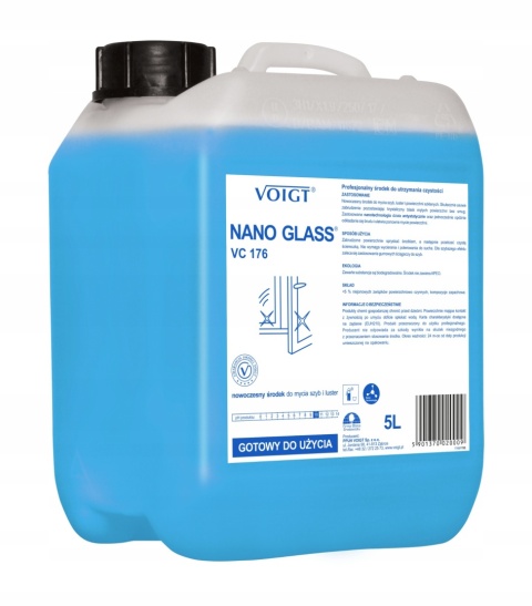Voigt NANO GLASS VC 176 płyn do mycia szyb i luster 5 l