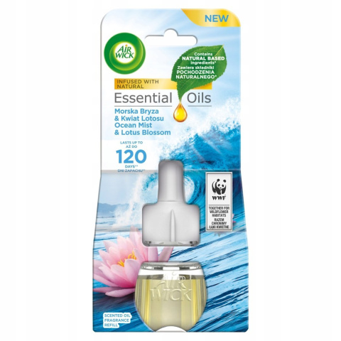 Air Wick Electric Wkład do odświeżacza Morska bryza i Kwiat lotosu, 19ml Air Wick Electric Wkład do odświeżacza Morska bryza i Kwiat lotosu, 19ml