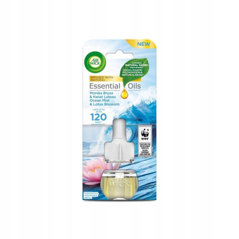 Air Wick Electric Wkład do odświeżacza Morska bryza i Kwiat lotosu, 19ml Air Wick Electric Wkład do odświeżacza Morska bryza i Kwiat lotosu, 19ml