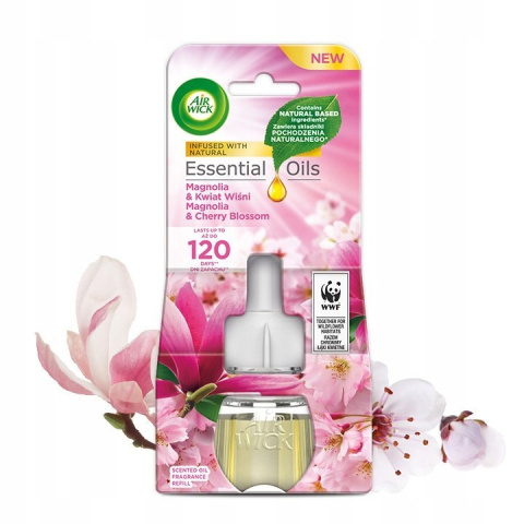 Air Wick Elektryczny Odświeżacz Powietrza Wiśnia i Magnolia Wkład 19 ml Air Wick Elektryczny Odświeżacz Powietrza Wiśnia i Magnolia Wkład 19 ml