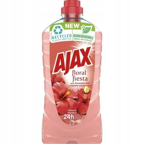 Ajax Floral Fiesta Hibiskus Płyn uniwersalny 1L Ajax Floral Fiesta Hibiskus Płyn uniwersalny 1L