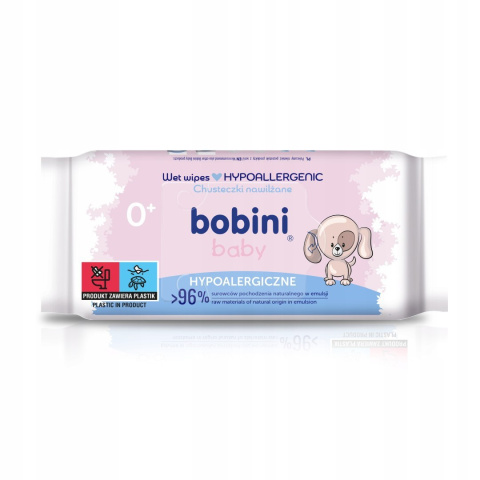 BOBINI CHUSTECZKI NAWILŻANE DLA DZIECI 14 x 60 SZTUK MOKRE HYPOALERGICZNE