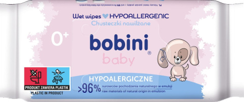 BOBINI CHUSTECZKI NAWILŻANE DLA DZIECI 14 x 60 SZTUK MOKRE HYPOALERGICZNE