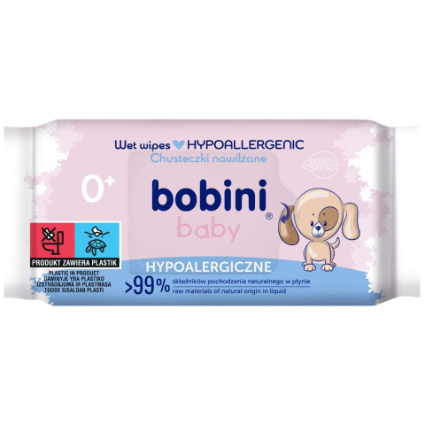 BOBINI CHUSTECZKI NAWILŻANE DLA DZIECI 14 x 60 SZTUK MOKRE HYPOALERGICZNE
